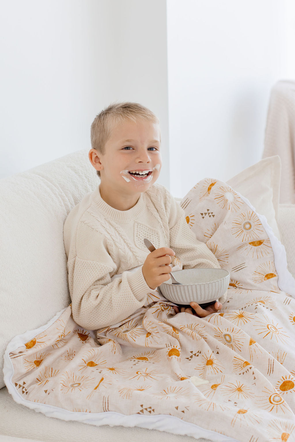 Weighted Sensory Blanket with Waterproof Cover - Bohemian Sunshine