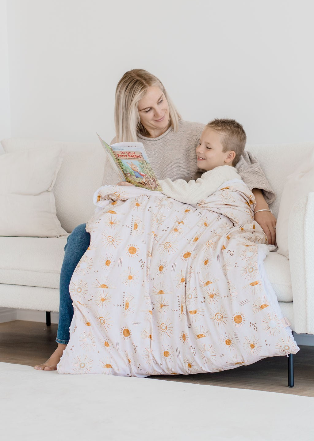 Weighted Sensory Blanket with Waterproof Cover - Bohemian Sunshine