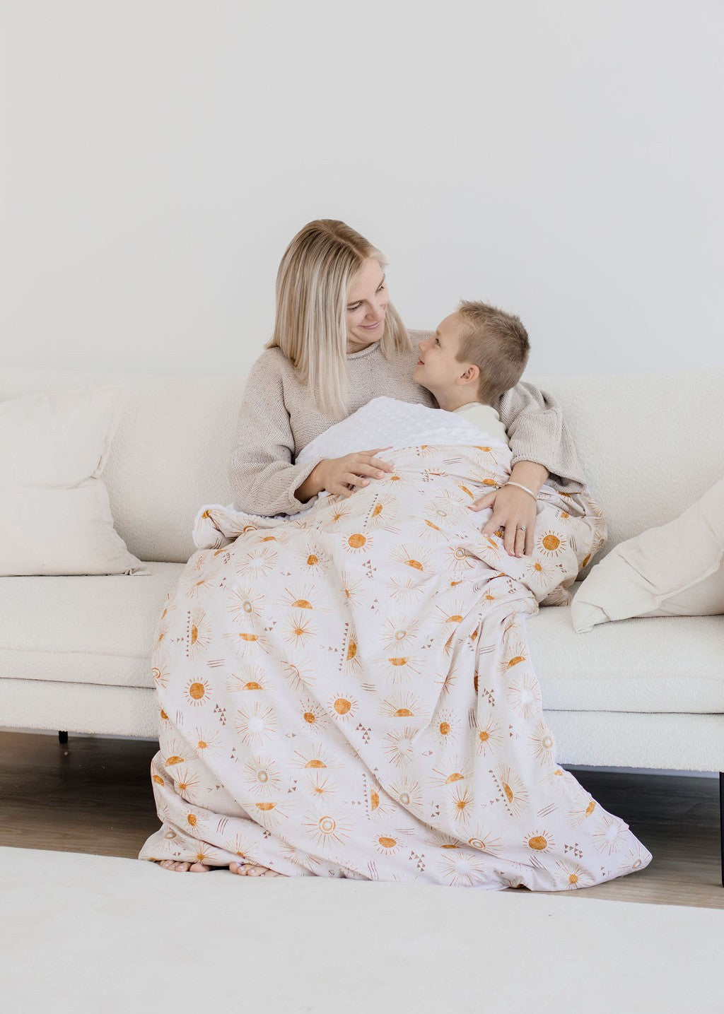 Weighted Sensory Blanket with Waterproof Cover - Bohemian Sunshine