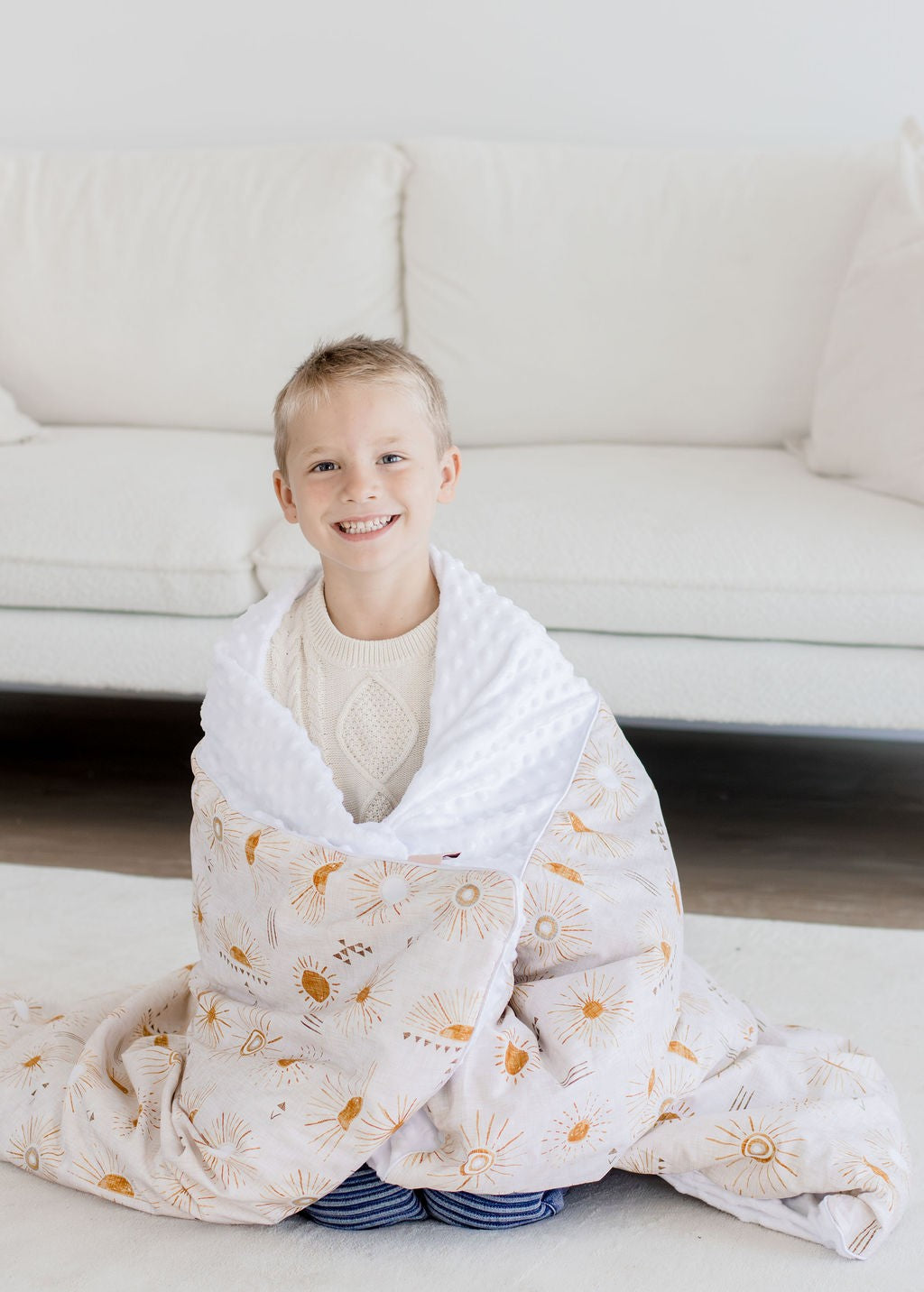 Weighted Sensory Blanket with Waterproof Cover - Bohemian Sunshine