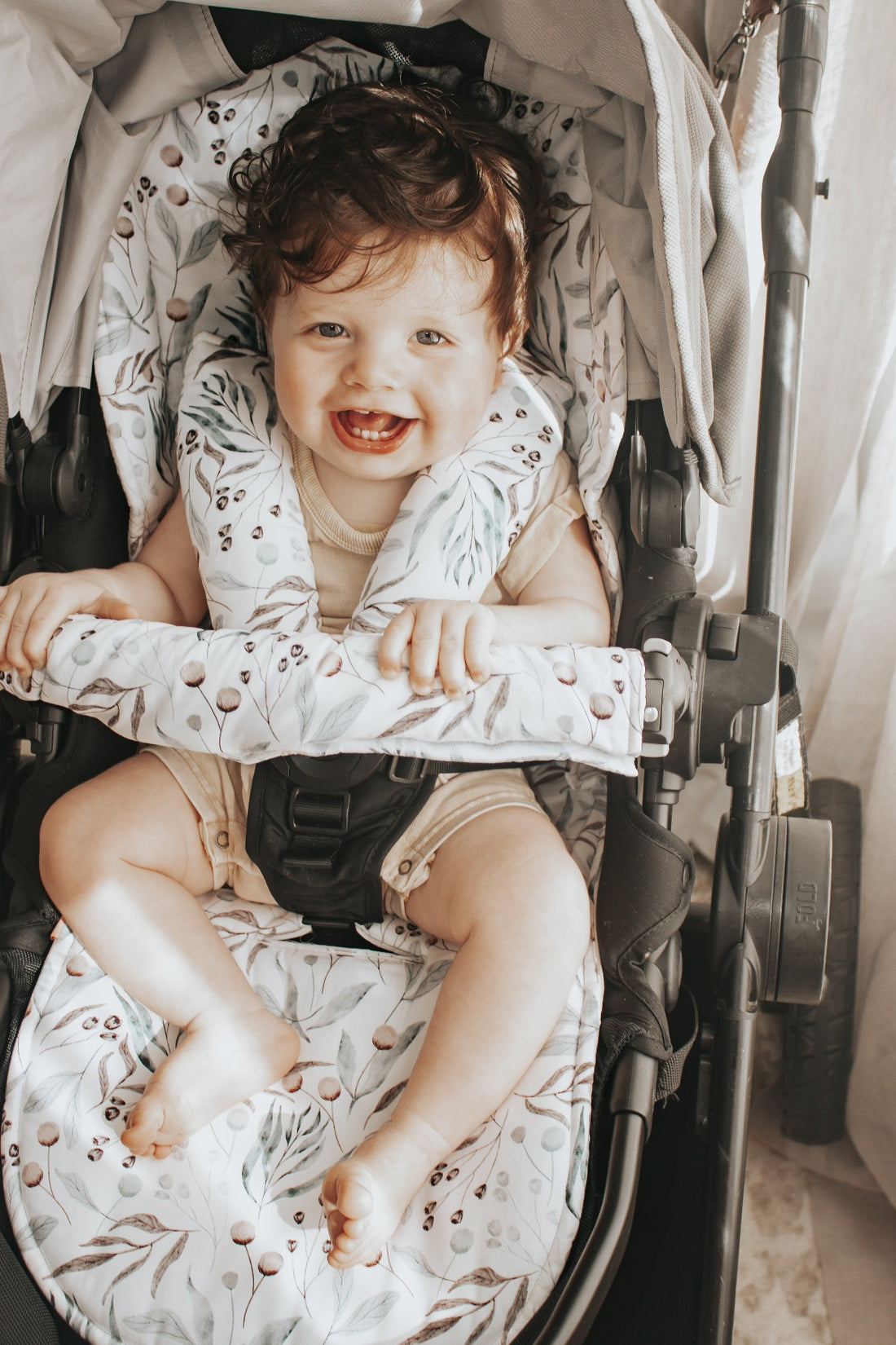 Pram Design Universal Pram Liner | Botanical – Bambella Designs